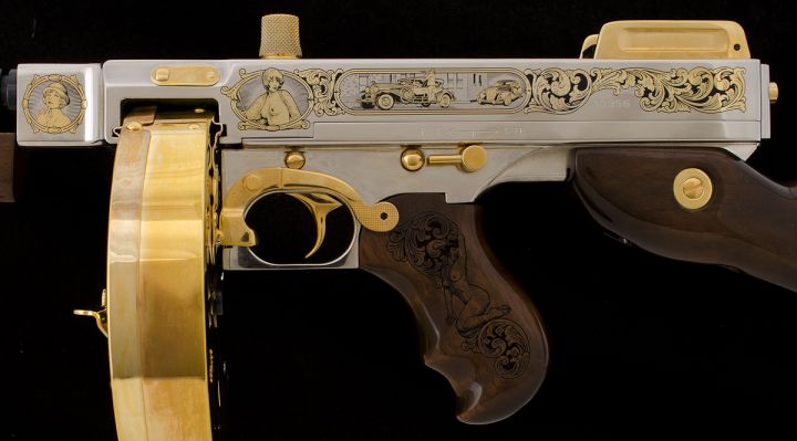 Custom 1920s Speakeasy-style Tommy Gun